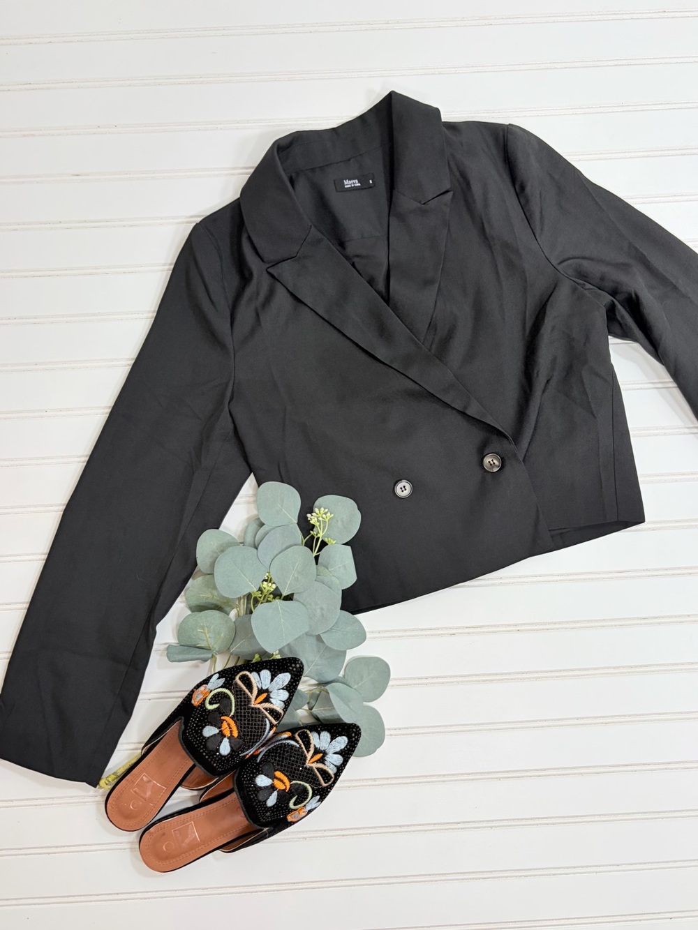 Maeva Open Front Oversized Blazer Jacket